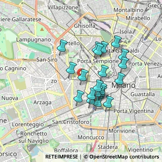Mappa Corso Vercelli, 20144 Milano MI, Italia (1.5025)