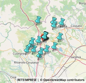 Mappa Vicolo Ospedale, 10015 Ivrea TO, Italia (8.867)