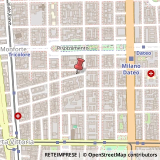 Mappa Via Pasquale Sottocorno, 37, 20129 Milano, Milano (Lombardia)
