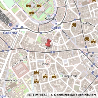 Mappa Via San Giovanni sul Muro,  18, 20121 Milano, Milano (Lombardia)