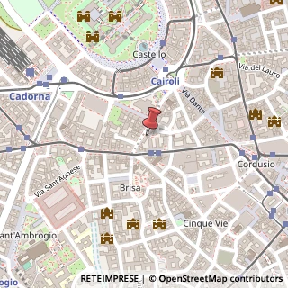 Mappa Via San Giovanni sul Muro, 15, 20121 Milano, Milano (Lombardia)