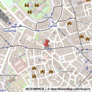 Mappa Via Meravigli, 18, 20121 Milano, Milano (Lombardia)