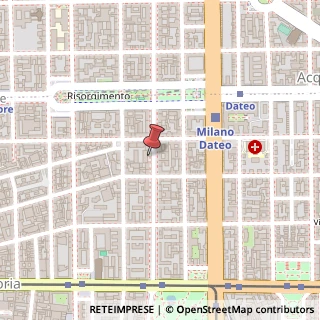 Mappa Via Fratelli Bronzetti, 14, 20129 Milano, Milano (Lombardia)