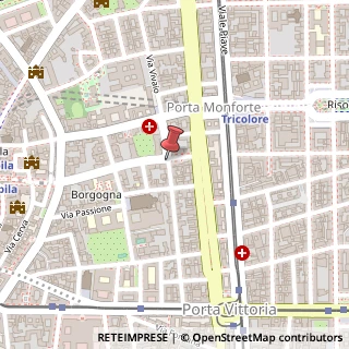 Mappa Via Gaetano Donizetti,  38, 20122 Milano, Milano (Lombardia)