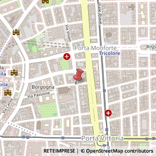 Mappa Via Vincenzo Bellini,  15, 20122 Milano, Milano (Lombardia)