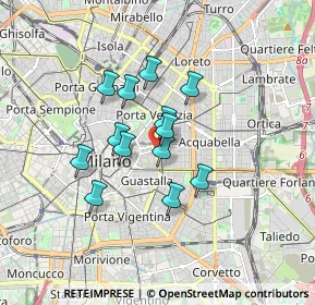 Mappa Viale Bianca Maria, 20123 Milano MI, Italia (1.25846)