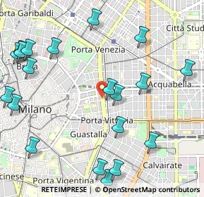 Mappa Viale Bianca Maria, 20123 Milano MI, Italia (1.3655)