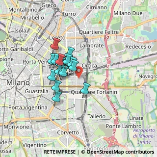 Mappa Via Privata Druso, 20133 Milano MI, Italia (1.24706)