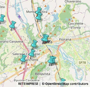 Mappa Strada vicinale, 10015 Ivrea TO, Italia (2.14833)