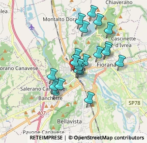 Mappa Strada vicinale, 10015 Bollengo TO, Italia (1.4615)