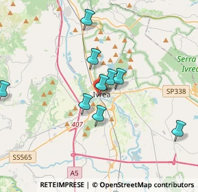 Mappa Strada vicinale, 10015 Bollengo TO, Italia (5.34571)