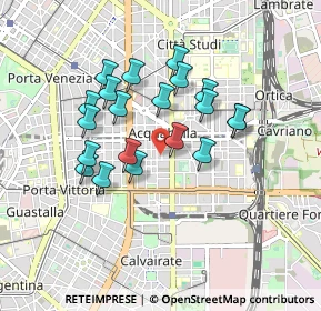 Mappa Via Gian Battista Nazari, 20129 Milano MI, Italia (0.7555)