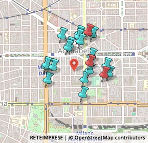 Mappa Via Gian Battista Nazari, 20129 Milano MI, Italia (0.342)