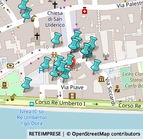 Mappa Via Padre Giovanni Benvenuti, 10015 Ivrea TO, Italia (0.015)