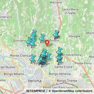 Mappa Via Torricelle, 37128 Verona VR, Italia (1.48)