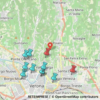 Mappa Via Torricelle, 37128 Verona VR, Italia (2.42818)