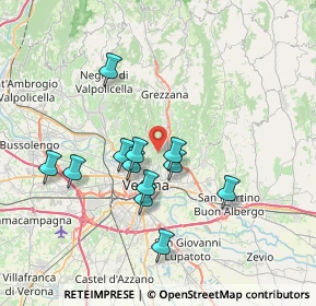 Mappa Via Torricelle, 37128 Verona VR, Italia (6.42667)