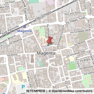 Mappa Via Alessandro Volta,  28, 20013 Magenta, Milano (Lombardia)