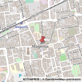 Mappa Via Alessandro Volta, 4, 20013 Magenta, Milano (Lombardia)