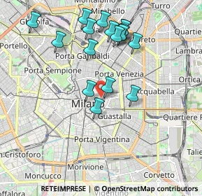 Mappa Via San Pietro All'Orto, 20121 Milano MI, Italia (1.92765)