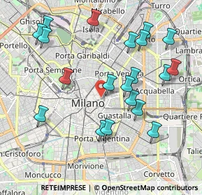 Mappa Via San Pietro All'Orto, 20121 Milano MI, Italia (2.1095)