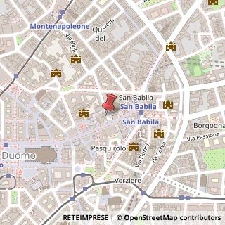 Mappa Via San Pietro All'Orto, 3, 20121 Milano, Milano (Lombardia)