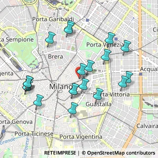 Mappa Via San Pietro All'Orto, 20121 Milano MI, Italia (1.022)