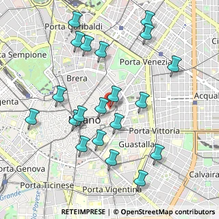 Mappa Via San Pietro All'Orto, 20121 Milano MI, Italia (1.072)