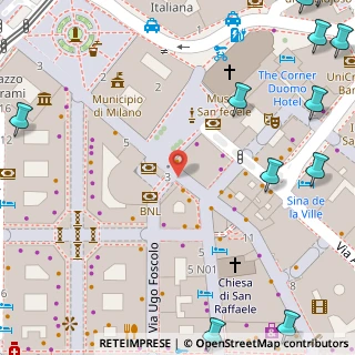 Mappa Piazza S. Fedele, 20121 Milano MI, Italia (0.1475)