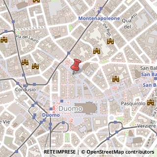 Mappa Via Tommaso Marino, 5, 20121 Milano, Milano (Lombardia)