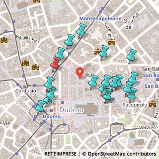 Mappa Piazza S. Fedele, 20121 Milano MI, Italia (0.2535)