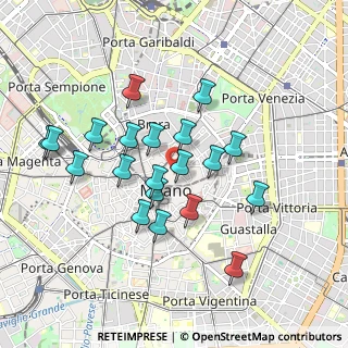 Mappa Piazza S. Fedele, 20121 Milano MI, Italia (0.8305)