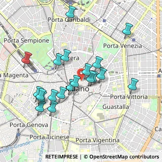 Mappa Piazza S. Fedele, 20121 Milano MI, Italia (0.9185)