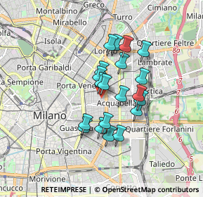 Mappa Via Castel Morrone, 20129 Milano MI, Italia (1.301)