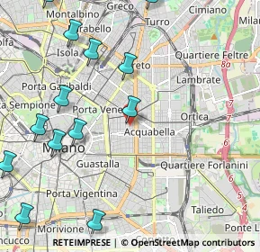 Mappa Via Castel Morrone, 20129 Milano MI, Italia (3.03375)