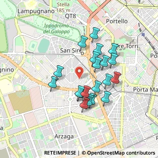 Mappa Via Saverio Altamura, 20148 Milano MI, Italia (0.7635)