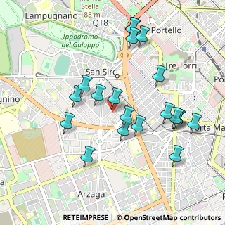 Mappa Via Saverio Altamura, 20148 Milano MI, Italia (0.9855)