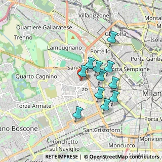 Mappa Via Saverio Altamura, 20148 Milano MI, Italia (1.42273)