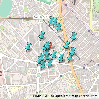 Mappa Via Saverio Altamura, 20148 Milano MI, Italia (0.3715)