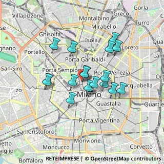 Mappa Via Ponte Vetero, 20121 Milano MI, Italia (1.37056)