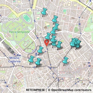 Mappa Via Ponte Vetero, 20121 Milano MI, Italia (0.4545)