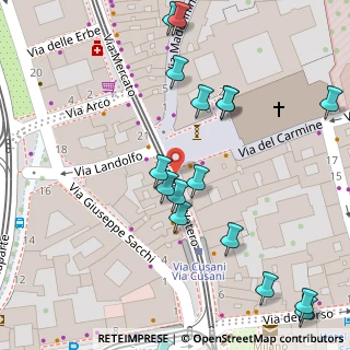 Mappa Via Ponte Vetero, 20121 Milano MI, Italia (0.0895)