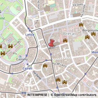 Mappa Via del Carmine, 1, 20121 Milano, Milano (Lombardia)