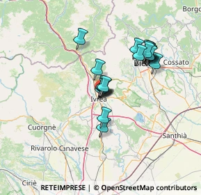 Mappa Via Cardinale Fietta, 10015 Ivrea TO, Italia (11.501)