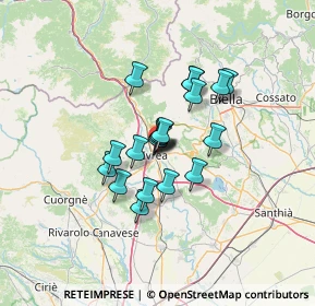 Mappa Via Cardinale Fietta, 10015 Ivrea TO, Italia (8.94)