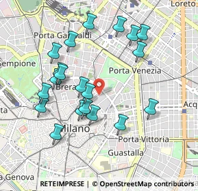 Mappa Via Gesù, 20121 Milano MI, Italia (0.94)