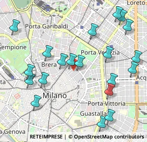 Mappa Via Gesù, 20121 Milano MI, Italia (1.1935)