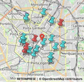 Mappa Via Gesù, 20121 Milano MI, Italia (1.7505)