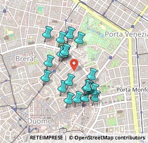 Mappa Via Gesù, 20121 Milano MI, Italia (0.369)