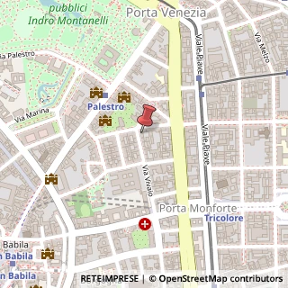 Mappa Via Vivaio, 24, 20122 Milano, Milano (Lombardia)